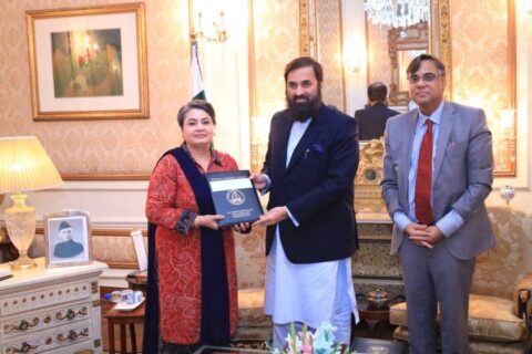 Governor Punjab Receives VC’s Conference Report