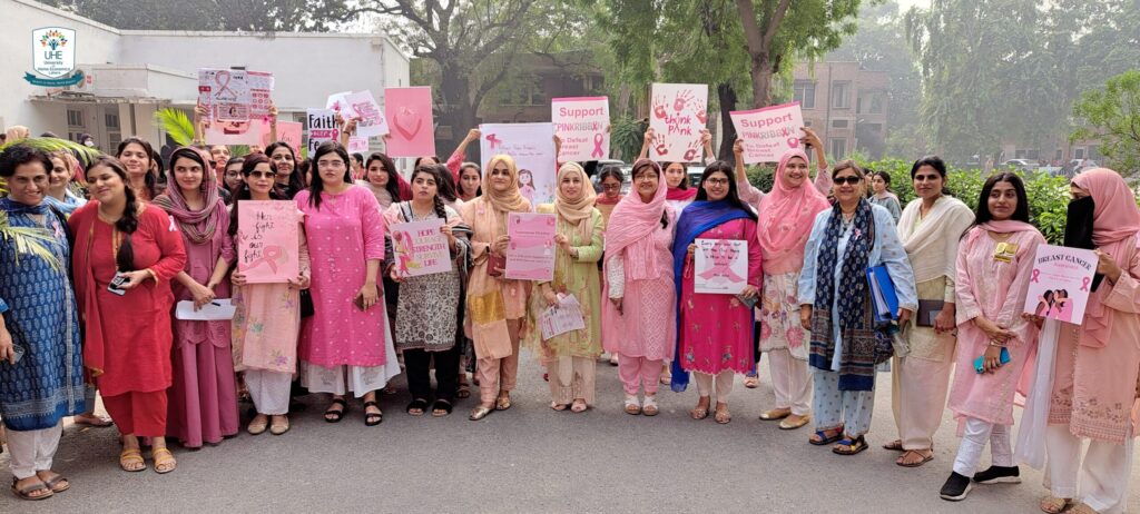 UHE Stands in Solidarity on Pink Ribbon Day